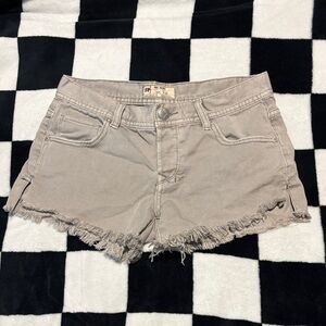 Free People gray Jean Shorts
